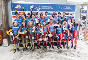 Podium Team-Staffel-Weltcup, Altenberg 2025