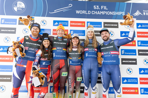 Mixed Singles Podium, World Champs, Whistler 2025