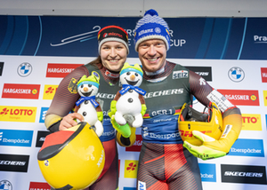 Felix Loch Merle Fräbel Gewinner Mixed Event Oberhof 2025