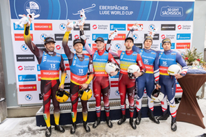 Podium Herren Doppel, Altenberg 2025