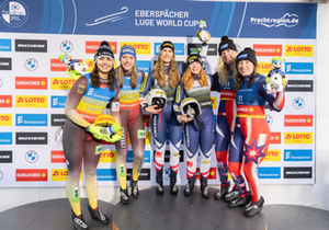 Podium Damen Doppel, Oberhof 2024