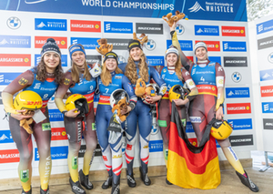 Podium Damen Doppel, Whistler 2025