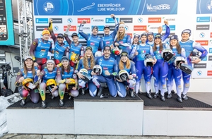 Winterberg 2025 Team-Staffel Podium