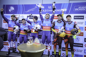 Herren Doppel Podium, Altenberg 2024