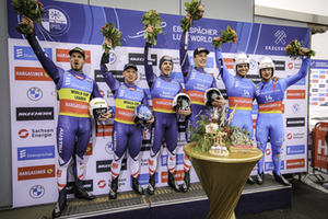 Men's Doubles Podium, Altenberg 2024