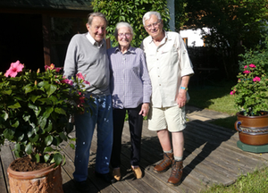 Fritz und Marianne Nachmann mit Klaus Angermann